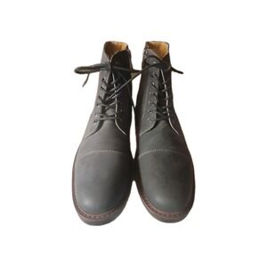 Dockers Mens Rawls Rugged Lace-up Synthetic Leather Lugged Cap Toe Boot Men's 11